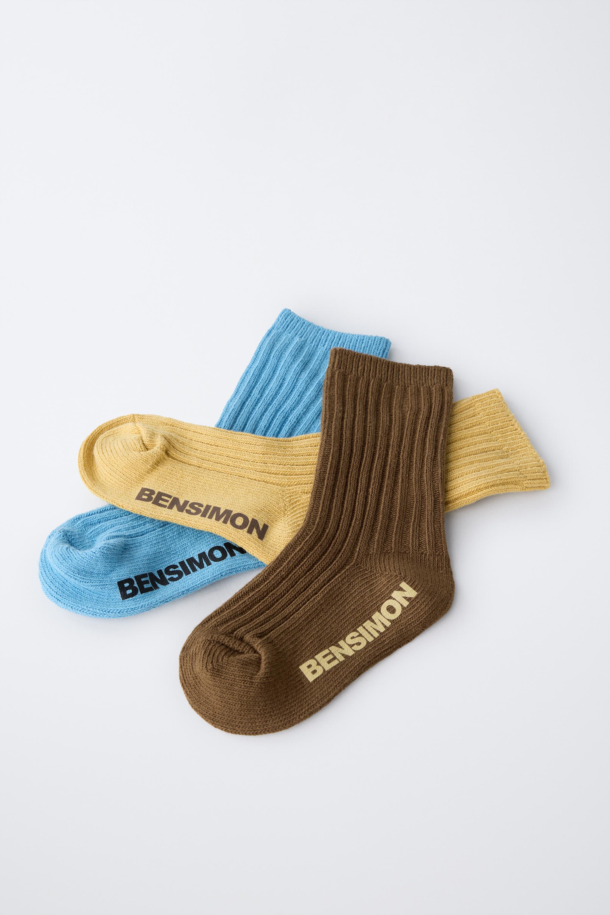 BENSIMON ® X ZARA PRINTED THREE-PACK OF SOCKS